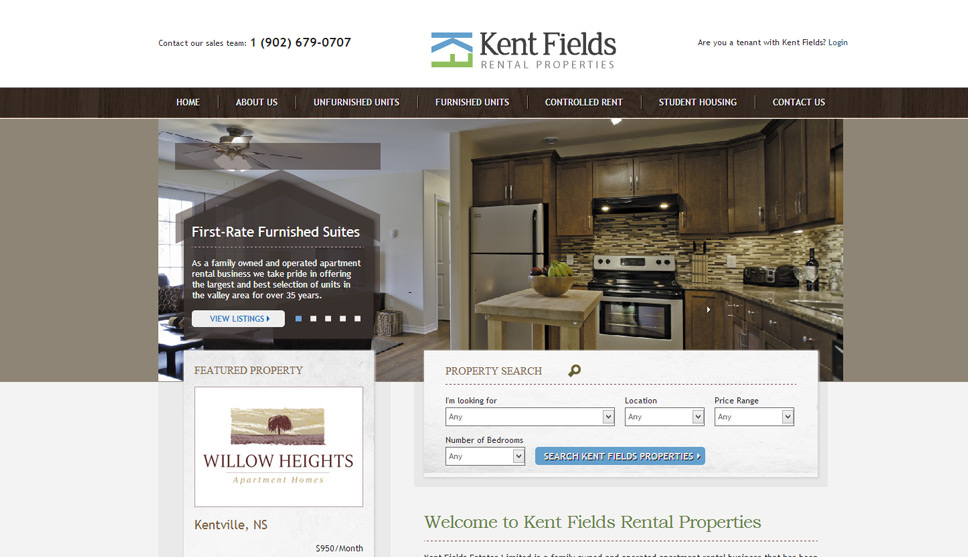 Kent Fields Property Rental Website