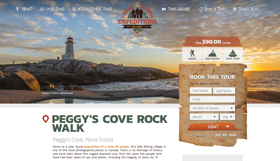 Great Earth Expeditions Website