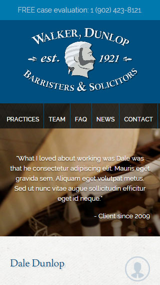 Walker Dunlop Law Website
